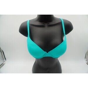 Pink by Victoria Secret Turquoise Lightly Padded Seamless Sexy Lingerie Bra D34